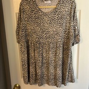 Leopard Print Women's Top